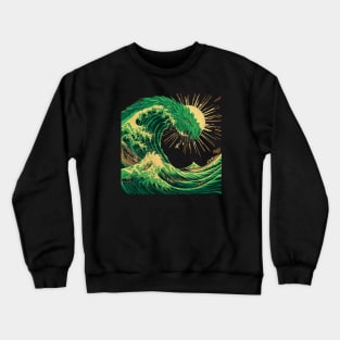 GREEN WAVE Crewneck Sweatshirt